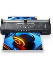 Laminator 13 Inch Wide with Laminating Sheets 50pcs, Hot and Cold TWJM-1