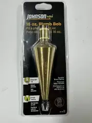 116 JOHNSON 16oz PLUMB BOB JLT 16oz DURABLE STEEL TIP 40-0676