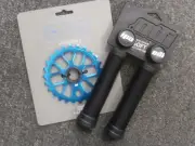 Haro baseline 25 tooth sprocket and ODI grips