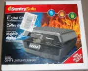 SentrySafe Portable Chest Safe 0.36 cu. ft. Fire Resistant Waterproof Black-NEW