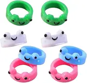 [TENDYCOCO] 8Pcs Frog Ring resin Party Favor Little Finger Rings Decorative Animal Rings for Women Girls Stackable