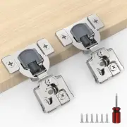60 Pack 30 Pairs 1/2 inch Overlay Soft Close Hinges for Face Frame Kitchen Ca...