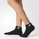 2018 7月 ADIDAS 3S LOGO SOCKS 黑白 基本款中筒襪 男女款 黑AA2292 白AA2291