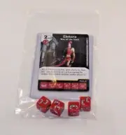 Marvel Dice Masters Deadpool * ELEKTRA * RARE Set CUR + 4 dice ELECTRA