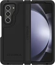 [Otterbox] Galaxy Z Fold5 Defender Series XT Case - Black, screenless, Rugged Hinge Protection, Lanyard Attachment, PowerShare and Wireless Charging Compatible