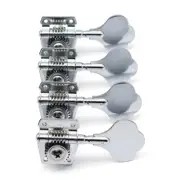 4R Silver Vintage Open Style 4-strings Bass Tuning Pegs Tuners Machines Heads