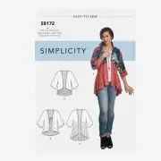 KimonoCraft Kit: Easy Sew Misses' Patterns, Sizes XXS-XXL, Code 8172