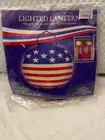 4TH OF JULY PATRIOTIC Round Paper Lanterns Battery Operated Lights up