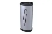 Alba Umbrella Stand Bin Steel Silver Lobby Reception Office Home
