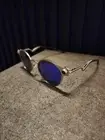 Oakley Deadbolt Silver Titanium Frame Blue Prizm Polarized Lens Brand NEW