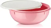 [Tupperware] Fix-N-Mix 1.7 Gallon Mixing Bowl with Lid - Pink Vintage Color, Dishwasher Safe & BPA Free - (6.5 L)