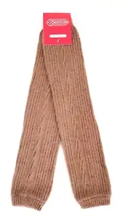 Made in Mongolia 70% Wool Leg Warmers 48cm Natural Thermal NEW