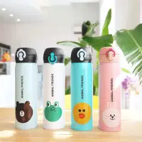 在飛比找蝦皮購物優惠-「預購」4款 LineFriends 卡通創意保溫瓶 保溫杯