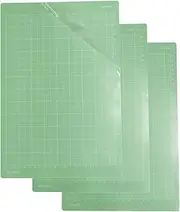 Litoexpe 3 Pcs 12 x 8.5 Inches Cutting Mat, Standard Grip Light Grip Craft Paper Variety Adhesive Replacement Cutting Mat for Sewing and Crafting Enthusiasts (Green)