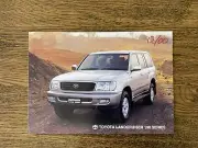 2000 2001 TOYOTA LAND CRUISER LANDCRUISER 100 SERIES RARE AUSTRALIA BROCHURE