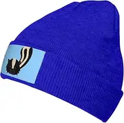 [SAAKE] Skunk Print Knitted Hat Warm Hat Unisex Beanie Hat,Elastic Brimless Cap Hat Christmas,Birthdays