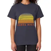 Costa Rica Vintage Retro 70's Sun T-shirt