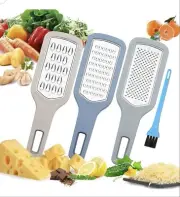 Cheese Grater with Handle, Parmesan Cheese Grater Handheld, Graters for Kitchen