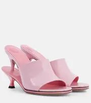 [Jacquemus] Jacquemus Doubles leather mules AU 10 pink