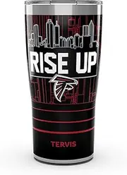 Tervis Traveler NFL Atlanta Falcons - Slogan Triple Walled Insulated Tumbler Travel Cup Keeps Drinks Cold & Hot, 20oz, Stainless Steel