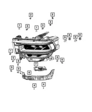 Genuine Mopar Turn Signal Bulb Socket Right 68448758AA