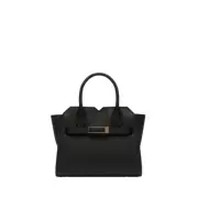 VALEXTRA Milano Micro $4550 Black Calfskin Crossbody Bag New And Authentic