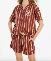 NEW PETER ALEXANDER HARRY POTTER PJ SET TOP & SHORTS GRYFFINDOR $109 WOMENS L