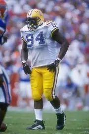 Offensive tackle Anthony McFarland Louisiana State Tigers looks- 1996 Old Photo