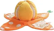 Dog Snaffle Mat - Orange Pet Sniffing Pad, Luxury Interactive Feeder Puzzle | Squeaky Sneezing Paper Mat for Large Intermediate Dogs, Mental Stimulation, Feeding Activities