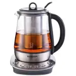 BUYDEEM K2423 茶壺,耐用 316 不鏽鋼和德國肖特玻璃電熱水壺