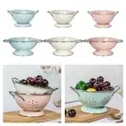 Enamel Coated Fruit Bowl Food Storage Baskets Berry Colander Serving Bowl Fruit