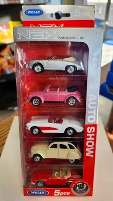 2020 Welly Top 5 Auto Show 5 Pack Nex Models w/Porsche 356 B
