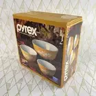 ✨ Pyrex Butterfly Gold 3-Piece Mixing Bowl Set ('79 Redesign) NEW IN SEALED BOX