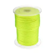 Solid Braid Nylon Rope 3/8 Inch 250 Ft Utility Flag Pole Rope Yellow