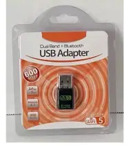 USB Wifi Adapter Dual Band + Bluetooth | 600 Mbps