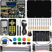 KEYESTUDIO Inventor Starter Kit for Arduino ESP32, Hardware Comes Pre-Connected, Easy to Get Started Coding and Electronics, 30 Projects, 15 Modules, STEM Educational Set for Adults Teens