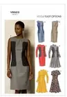 VOGUE SEWING PATTERN 8923 MISSES 14-22 EASY DRESSES W/ STRAIGHT OR FLARED SKIRTS