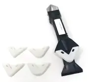 5 In 1 Caulk Sealant Removal Finishing Tool Kit With 5 Silicone Heads