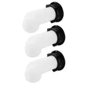3x Plastic IBC Tank Spout Outlet Tap Fitting Water Oil Fuel Pour Diesel Nozzle