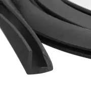 25/64"x 25/64"x 9.8ft Rubber U Channel Edge Trim Flat Type Fit for 5.5-6mm Edge