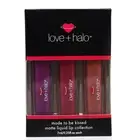 LOVE+HALO MADE TO BE KISSED MATTE LIQUID LIPSTICK 3 PC SET NEW IN BOX