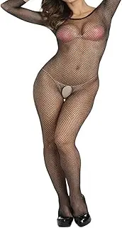 [MIZSPISE] Sexy Lingerie Fishnet Lingerie Women's Transparent Underwear Bodystocking Elastic Nightgown Hot Outfit Suspender Belt Babydoll Sleepwear One Piece Fishnet Jumpsuit 7 Styles