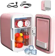 [Vbnuyhim] Compact Car Refrigerator, Car & Home Refrigerator, Cosmetic Skin Care Refrigerator, Beverage & Cosmetics Storage Refrigerator