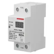 Over Under Voltage Protector 100A DIN Rail Self Resetting Voltage Protective