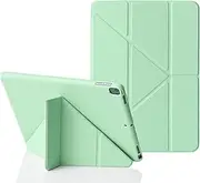 MuyDoux Origami iPad 10.2 inch Case, fits iPad 9th Generation 2021 & iPad 8th Generation 2020 & iPad 7th Generation 2019, 5-in-1 Multiple Viewing Angles, Auto Wake Sleep Soft Back Cover, Green