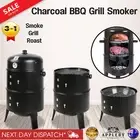Outdoor Meat Smoker Charcoal BBQ Roaster Griller Portable Cooking Grill Jerky