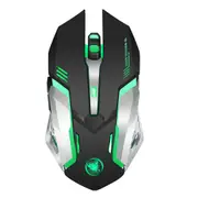 Wireless gaming mouse 2400DPI rechargeable 7-color backlit 2.4G mouse rechargeable 10 meters transmission distance