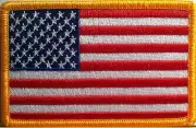 USA FLAG PATCH W/ VELCRO® Brand Fastener Tactical Morale USA United States