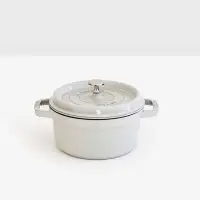 在飛比找Yahoo!奇摩拍賣優惠-Staub 松露白 鑄鐵鍋 圓形 湯鍋 20cm