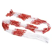 Large Sports Ball Carrying Net Bag Polyester Holds 17-21 Balls, Red White